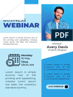 Blue White Modern Webinar Flyer