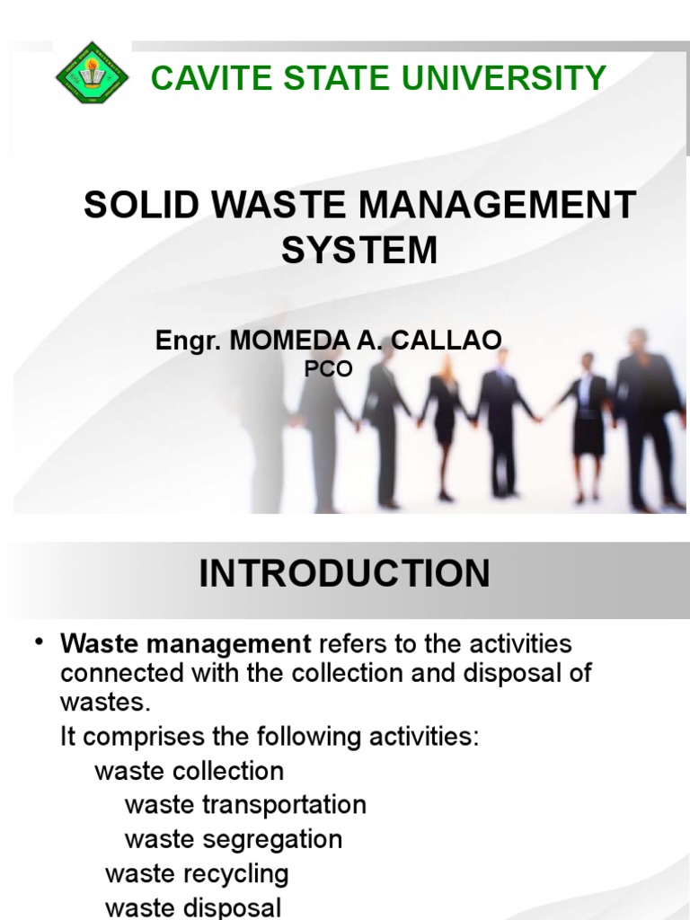 CvSU Solid Waste Management Policies | PDF | Municipal Solid Waste ...