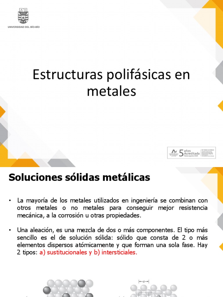 Estructuras y diagramas de fases metálicas | PDF | Fase (materia ...