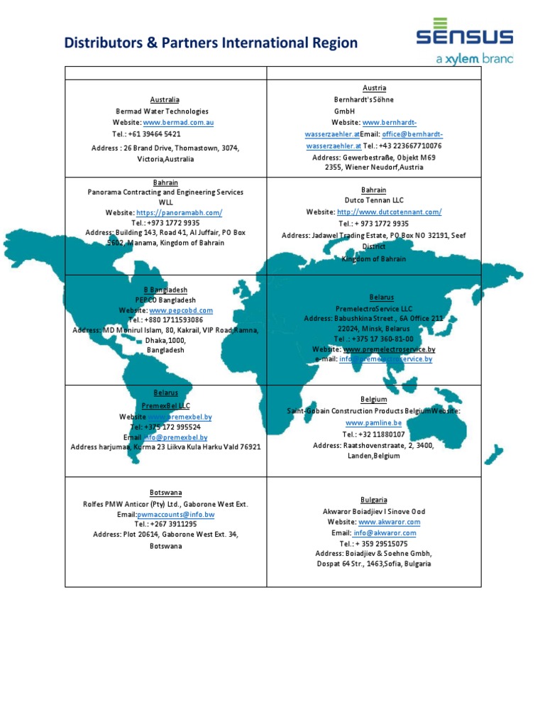 International Water Meter Distributors | PDF | China | World Politics