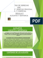 Bolilla 9 Alegatos y Sentencia - Presentación - Prof. Carolina Vallania