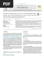 Evaluation of Grinding Media Wear-Rate by A Combined Grinding Method