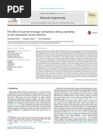 The Effect of Particle Breakage Mechanisms During Regrinding On The Subsequent Cleaner Flotation 2014 Minerals Engineering