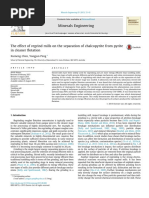 The Effect of Regrind Mills On The Separation of Chalcopyrite From Pyrite in Cleaner Flotation 2015 Minerals Engineering