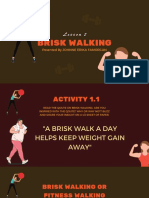 Lesson 2 Brisk Walking