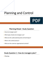 Planning and Control 