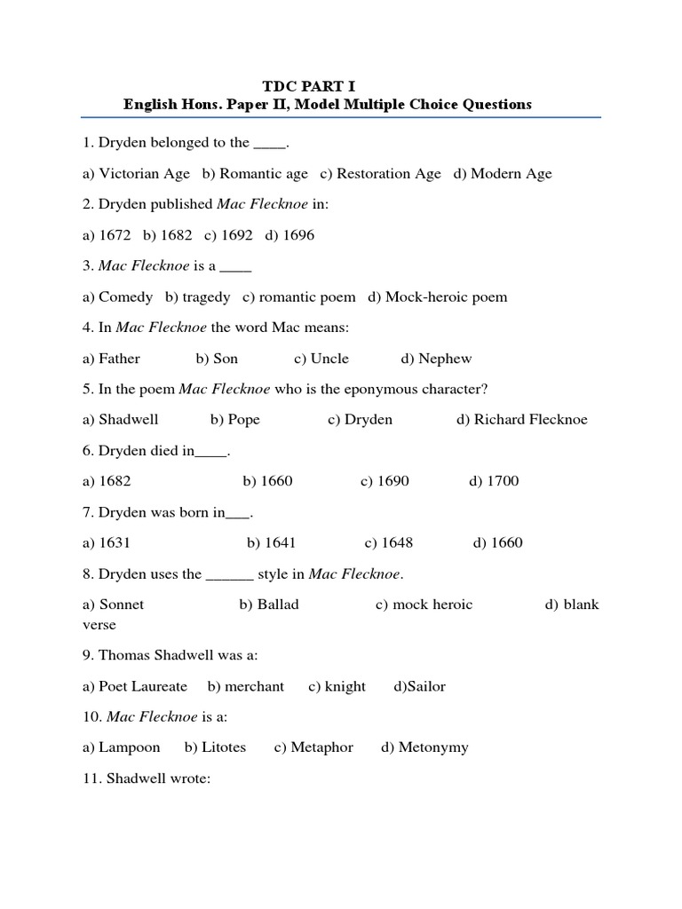 English Hons Paper II PDF Metre (Poetry) Poetic Devices
