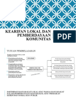 Kearifan Lokal Dan Pemberdayaan Komunitas Bagian 3