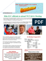 Warwickshire Cricket Umpires & Scorer's Assocoation Newsletter Summer 2011