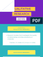 Qualitative Research Methods Overview