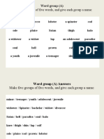 Word Group (Advanced Level)