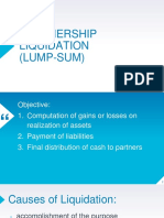 Powerpoint Partnership Liquidation - Lump Sum