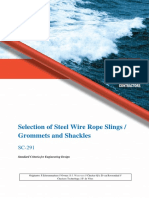 SC-291 - Selection of Steel Wire Rope Slings - Grommets and Shackles