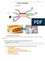 Topic 12 Respiration Exercise