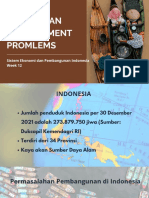 Sei Week 12 Indonesian Development Problems