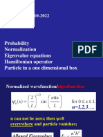 Chem F111 Lecture on Particle in a 1D Box