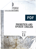 Phonetics and Spoken English