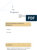 Measures of Disease Frequency