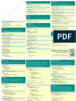 Python Cheatsheet for Beginnersptbr