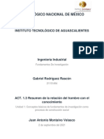 Act. 1.3 Resumen - Relación - Hombre - Conocimiento - Rodrúez - Rascón - Gabriel