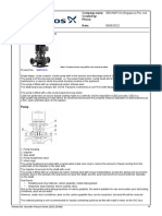 Grundfos Pump Technical Specifications