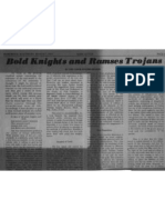 Bold Knights and Ramses Trojans