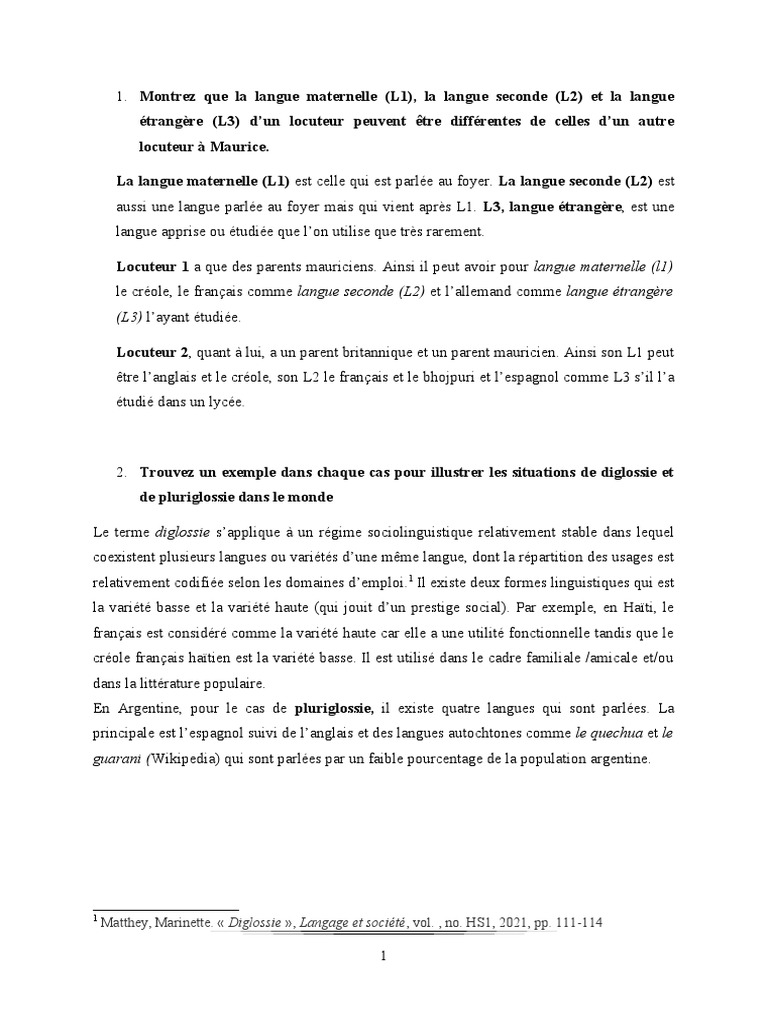 Variations linguistiques à Maurice et ailleurs | PDF | Linguistique ...