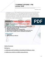 INSIGHTS DAILY CURRENT AFFAIRS PIB SUMMARY - 6 November 2020