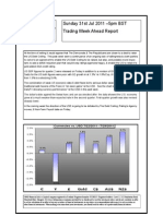 Sunday 31st Jul 2011 - 5pm BST Trading Week Ahead Report