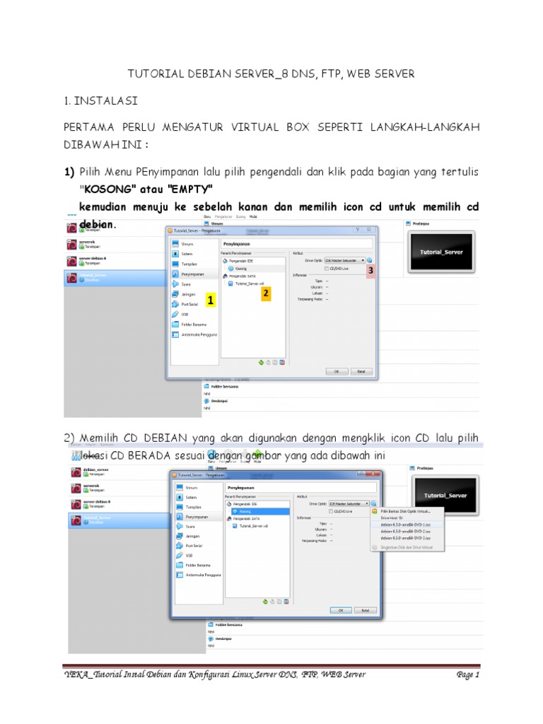 Instalasi dan Konfigurasi Server Debian | PDF