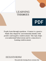 PED3 Lesson 3 Learning Theories