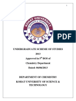 Scheme of Studies Undergraduate 2013-1