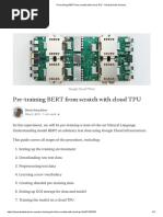 Pre-Training BERT From Scratch With Cloud TPU