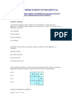 TESTES 6a SÉRIE