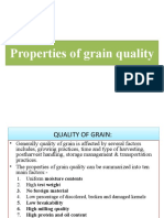 Properties of Grain Quality