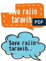 Saya Rajin Tarawih