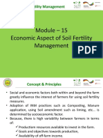 Module 15 Economic Aspect of Soil Fertility