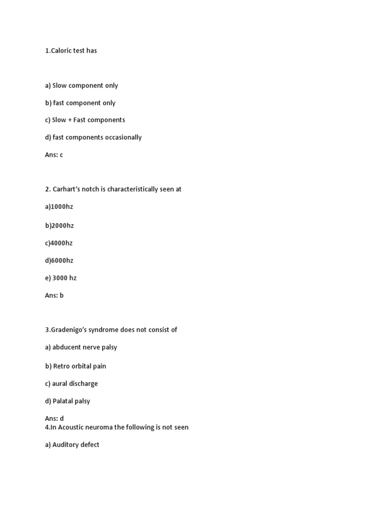 Ayer Test and ENT Exam Insights | PDF | Ear | Auditory System