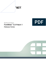 FortiWeb 5.0 Patch 1 Release Notes