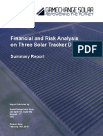 GameChange Solar-Tracker-Summary Report-Financial and Risk Analysis On Three Solar Tracker Designs
