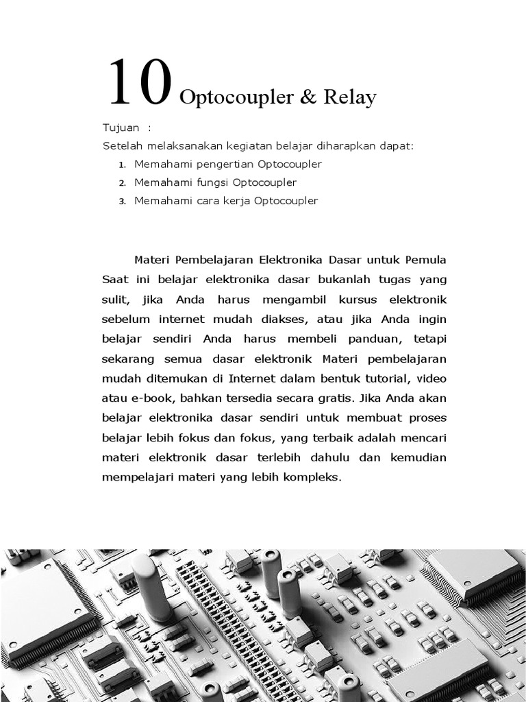 Optocoupler&Relay | PDF | Komputer | Teknologi & Rekayasa