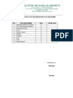 Daftar Check-List File Karyawan