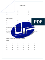 Ejercicios y Trabajo Undad I Estadistica.