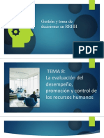 T8. Evaluación Del Desempeño, Promoción y Control de Los Recursos Humanos