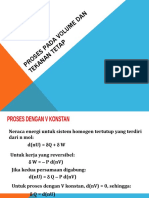 Proses Pada Tekanan Dan Volume Konstan