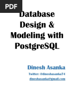 Database Design and Modeling With PostgreSQL