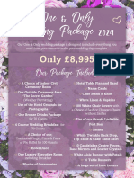 One & Only Wedding Package 2024