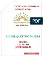 Model Question Paper Xii