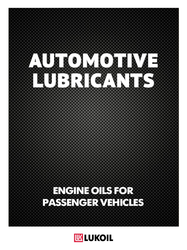 THAILAND PASSENGER VEHICLES LUBRICANTS intelligence overview