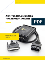 Abrites Diagnostics For Honda Online User Manual